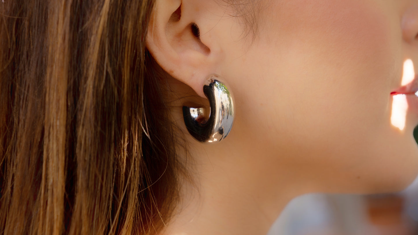 Lightweight Chunky Hoop Earrings