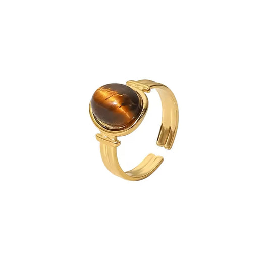 Cabochon Natural Gemstone ring