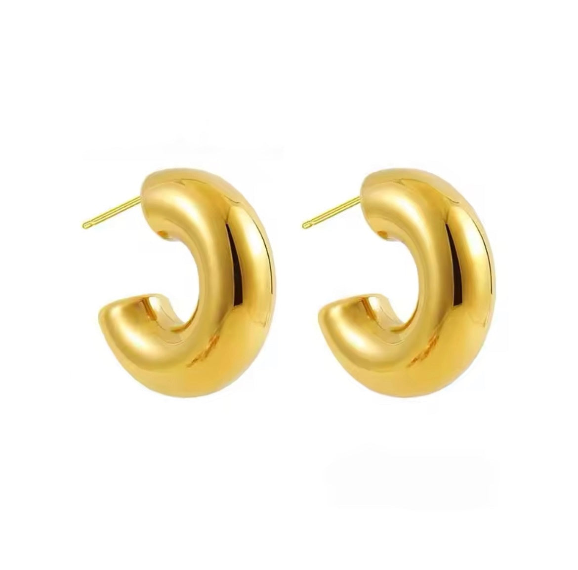 Lightweight Chunky Hoop Earrings