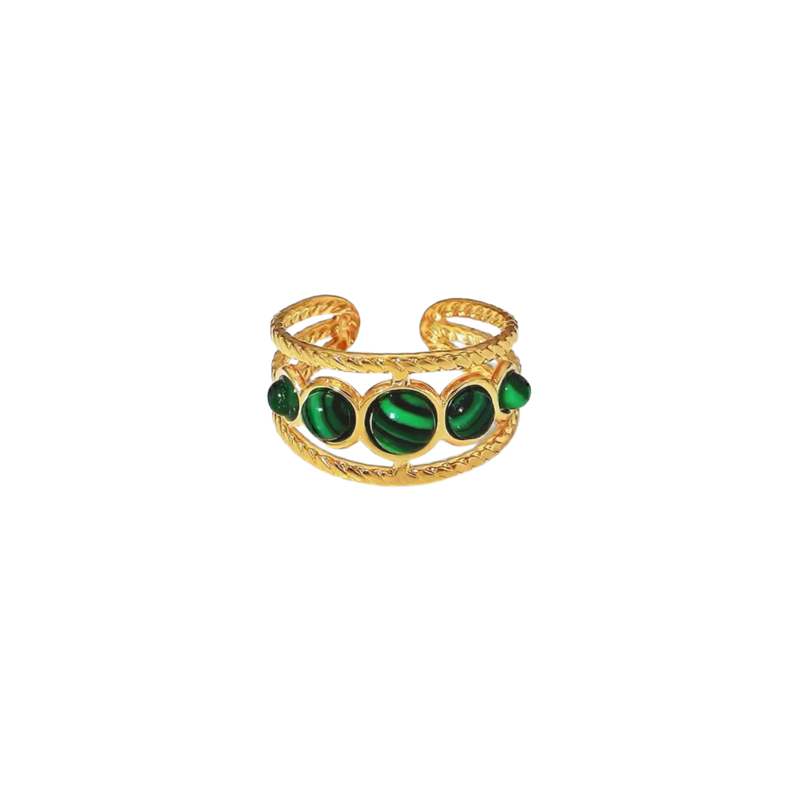 Roman Style Gemstones Ring