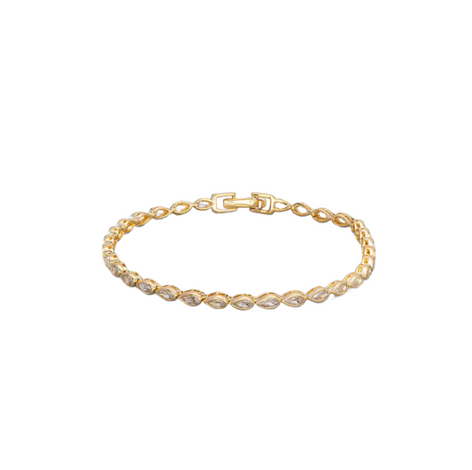 Pear Shaped Tennis Bracelet