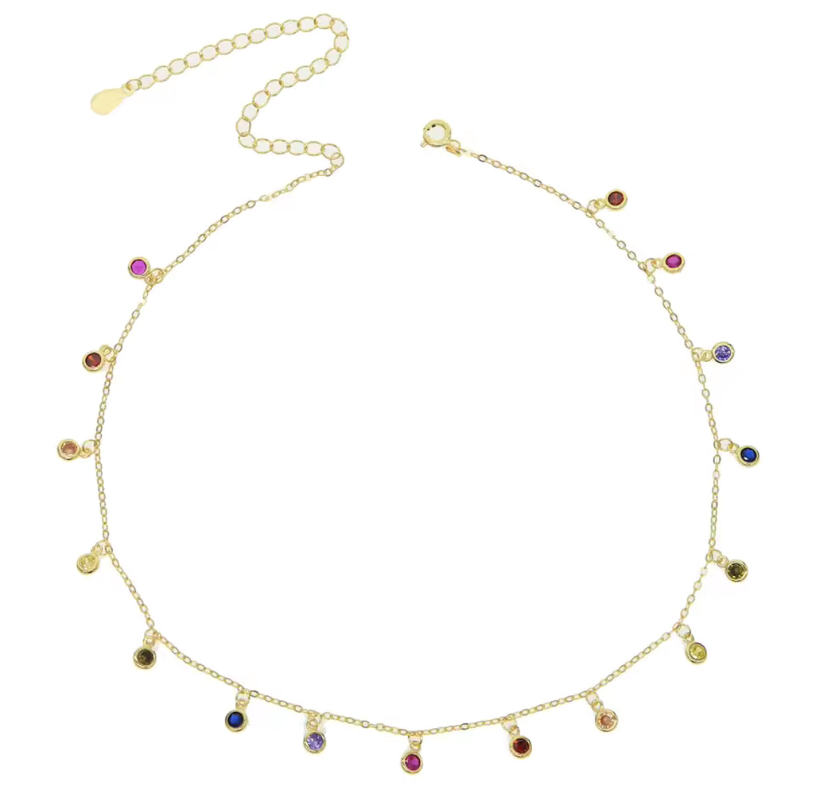 Dainty Rainbow Necklace