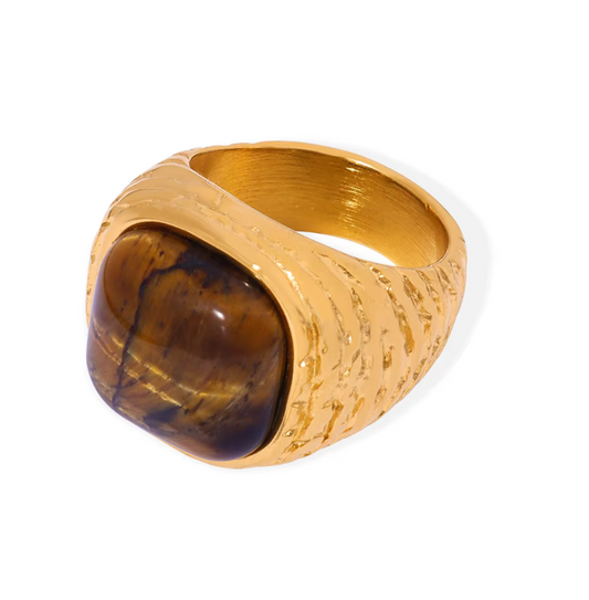 Tiger Eye Statement Ring